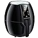 FrenchMay Touch Control Air Fryer, 3.7Qt 1500W, Comes with Recipes & Cook Book (Black)