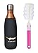 A Lazy Dog Water Bottle Sport 17 Oz Vacuum Cup Travel Water Bottle Double Walled Stainless Steel Water Thermos Cup Cola Style
