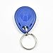 Blue 100pcs 125Khz Proximity ID Card Chip TK EM 4100 RFID Tag Key Fob Keyfobs Keychain Ring Token for Access Control