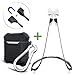 AOPETIO ll044 Silicone Apple Air Pods Case Strap Accessories, Magnetic Straps Protective Skin Cover Set For Apple Wireless Earphone, Black