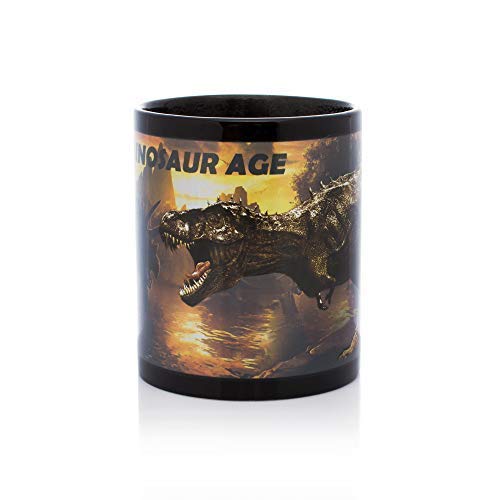 InGwest Home. Funny Dino Mug. Heat Sensitive Color Changing Coffee Mug. Add Hot Liquid And You\'ll See Dinosaurs