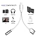 [Upgrade]Support iOS 10.3, 2 in 1 Lightning to 3.5mm Headphone Audio Adapter, Lightning to 3.5mm Audio Charge Earphone Jack Adapter Charging USB Cable for Apple iPhone 7 7 Plus 6S 6 iPod iPad(Silver)