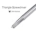 Uxcell a14011600ux0311 Plastic Handle 2.0mm Magnetic Tip Triangle Head Screwdrivers 6 Pcs (Pack of 6)