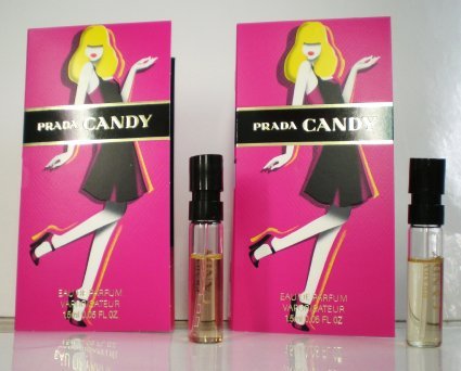 Prada Candy Sample-Vials For Women, 0.05 oz EDP -Lot Of 2- -Free Name Brand Sample-Vials With Every Order-