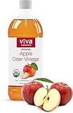 Viva Naturals Unfiltered Undiluted Non-GMO Organic Apple Cider Vinegar with the Mother, 32 oz