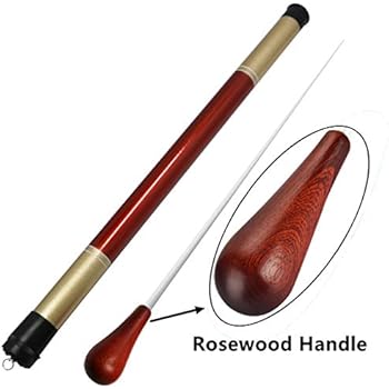 MOREYES Music Baton Orchestra Baton Band Conducting Baton with Tube Sleeve (Rosewood Handle)