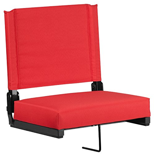 Flash Furniture Grandstand Comfort Seats by Flash with Ultra-Padded Seat in Red Flash Furniture Grandstand Comfort Seats by Flash with Ultra-Padded Seat in Red
