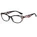 Liansan Women's Designer Wayfarer Compact Cat Eye Retro Fashion Reading Glasses 1.0 1.25 1 .5 1.75 2 00 2.25 2.50 2.75 3.0 3.25 3.5 4.0 L3705(bk-pu-leo, +2.00), 3 Piece