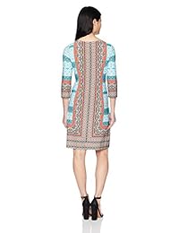 London Times - Vestido de manga 3 4 para mujer