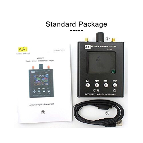 English verison N2201SS 140MHz-2.7GHz UV RF ANT SWR Antenna Analyzer Meter Tester 140MHz - 2.7GHz + Male SMA calibration