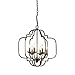 Modern Farmhouse Chandelier Suitable For Dining Rooms And Entryways With High Or Low Ceilings. Candle-Style Light Fixture Provides Multidirectional Lighting. Hanging Pendant Lamp Creates Timeless Feel