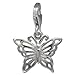 SilberDream Charm butterfly 925 Sterling Silver Pendant Lobster Clasp FC731I