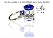 EZ Splitz Cigar Cutter Blunt Splitters - Small Size Cigar (Blue) With Solid Steel Keychain by SirGARA