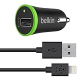 Belkin Apple Certified Car Charger with 4-Foot Lightning to USB Cable (2.1 AMP / 10 Watt)