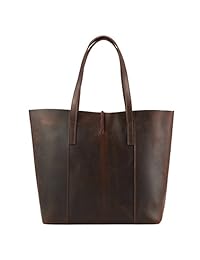 Kattee Cartera bandolera estilo vintage de cuero de vaca para mujer