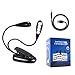 TAIR Book Light Double Arms Clip On LED Reading Light for Bed Eye-care Dimmable Book Reading Lamp