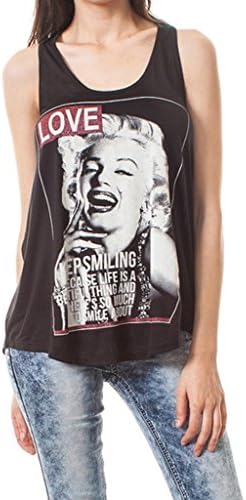 Marilyn Monroe Shirt, Love, Keep Smiling, Black, Size: Small