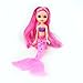 2-Piece Mermaid Doll Toy for Girls or Cake Decoration,Swim in the Water at Bath Time, the Pool, and Beach with 2 Combs