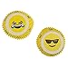 Emoticon Liners Party Cupcake Holders - Emoticon Birthday Party Favors, Emoticon Cupcake Liners, Emoticon Muffin Wrappers, Emoticon Bday Favors (40 Pc / 2 Emoticon Styles Per Pack)