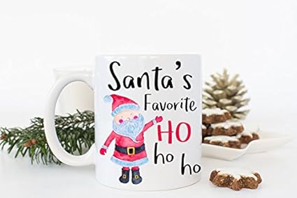 Amazon Co Jp 面白いクリスマス サンタコーヒーmug 面白いコーヒーマグ サンタのお気に入り 面白いクリスマスギフトアイデア クリスマスプレゼント 友達 Ho Ho Ho ホーム キッチン
