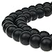 JarTc New 5A Quality Black Matte Onyx Agate Round Natural Stone Beads For Jewelry DIY Bracelet (10mm)
