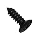IKN Metal Black Color Pickguard Backplates Tremolo Cover Screws Black Color for Fender Strat Tele Style Guitar,Pack of 50pcs