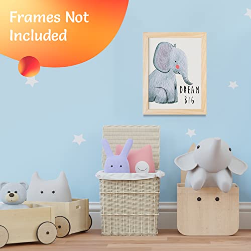 Throwback Traits Safari Nursery Decor Baby Room Decor Animal Pictures for Nursery, Safari