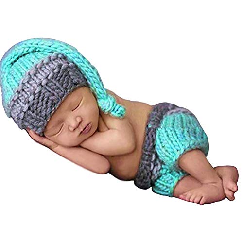 Sleeping Cutie, Newborn Baby Girl/Boy Crochet Knit Costume Photo Photography Prop Hats Outfits
