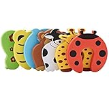 Door Stopper Finger Pinch Guard Set of 7, JamHooDirect Children Safety Colorful Cartoon Animal Foam Door Stop Cushion for Baby/Children Safe