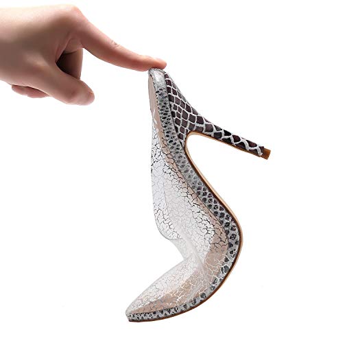 vivianly Womens Fashion Sexy High Pointed Toe Heels Slip on Dress Sandals (6 B(M) US, Nude Cloud)