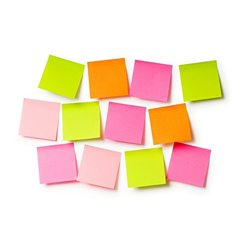 Early Buy 6 Bright Color SelfStick Notes Sticky Notes 12 Pads/Pack 100