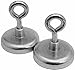 2 Eye Bolt Neodymium Hook Magnets - each holds 80 lbs - Neodymium Rare Earth Magnet, Grade N48