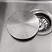 GZILA Kitchen Sink Stopper, Flat Decor Cover 304 Stainless Steel Sink Drain Stopper, Fits 3.5