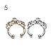 Elegant4beauty 20 Pcs 12mm Fake Septum Clicker Nose Ring Non Piercing Hanger Clip Body Jewelry