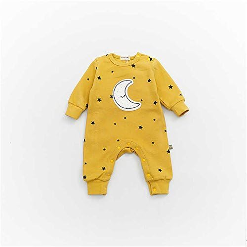 B Annie Baby Girls Long Sleeve Warm Romper Jumpsuit Playsuit Moon Outfits Baby Princess One Piece Cute Infant Girl