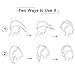 CUH 4 Packs Microfiber Hair Towel Super Absorbent Turban Wrap With 2 Bonus Headbands
