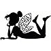 Tinkerbell Decal Sticker |Cars Trucks Vans Walls Laptop | Black Decal | 5.5 X 3 in | KCD273