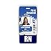 RN Badge Buddy Vertical w/Height & Weight Conversion Charts (Navy Blue)