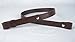 Nohma Leather 1” Leather Rifle Gun Sling, Dark Brown Color, Amish Handmade