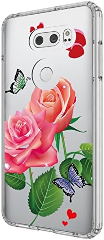 LG V30 Case,LG V30+ Case,LG V30 Plus Case Crystal Clear Shock Absorption Technology Bumper Soft TPU Cover Case with Ultra Thin Slim Hybrid Shockproof Impact Protection Case Armor Cover
