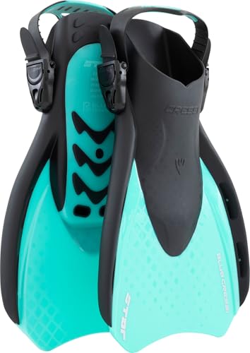 CRESSI Since 1946 - Star Fins - Adjustable Compact Fins, Powerful Ventilated Shoe, Comfortable Shoe, Ideal for Swimming, Snorkeling and Traveling - Adults
