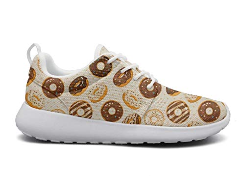 FEWW11 Women Fashion Lightweight Shoes Sneakers Brown Chocol