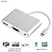Lightning to HDMI VGA Audio Adapter Converter Cable, Plug & Play 3 in 1 Compatible for iPhone Xs/XR/X / 8/8 Plus / 7/7 Plus / 6/6 Plus / 6S /iPad/IPad Mini/IPad Pro