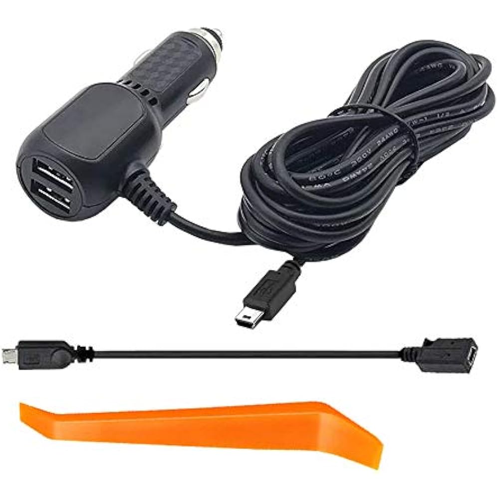 Dash Cam Charger, Car Cam USB Power Cord, Micro & Mini Cable, For Camera GPS eBay