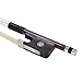 ammoon Octagonal 4/4 Cello Bow Horsehair Round Stick Ebony Frog Brazilwood (1/2 Size)