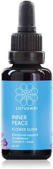 Amazon Com Lotuswei Inner Peace Flower Essence Elixir Boost Mood Relieve Stress Feel More Peaceful Calm Natural Stress Support Flower Remedy Supplement Health Personal Care