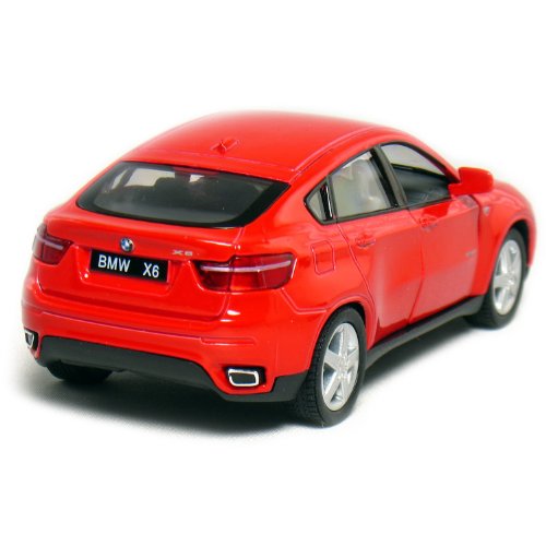 Set of 4: 5" BMW X6 SUV 1:38 Scale (Black/Red/Silver/White)