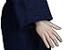 Arus Womens Pacific Long Style Full Length Robe Hooded Turkish Cotton Navy Marine Large