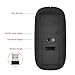 Wireless Mouse, SzHahn 2.4G Slim Mute Silent Click Rechargeable Wireless Mouse Mice with USB Receiver,3 Adjustable DPI Levels for Notebook, PC,MAC, Laptop, Computer, Macbook - Black