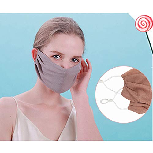 2 Pack Face Mask for Women & Girls UV Sun Block Protection Mask for Face Uaussi Dustproof Mouth Mask Flap Face Cover for Cycling Outdoor